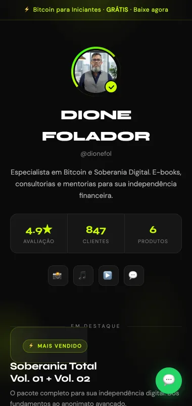 Prévia do modelo BioVenda: Loja com produtos e checkout Pix